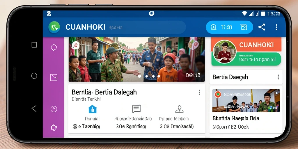 Tampilan antarmuka aplikasi CUANHOKI yang menarik.
