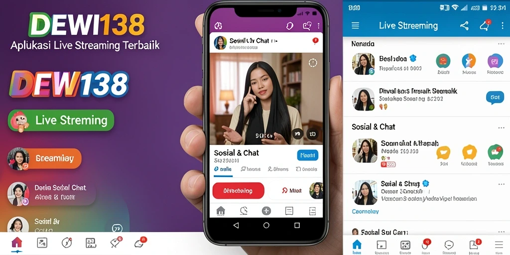 Tampilan antarmuka DEWI138 saat Live Streaming yang interaktif dan menarik.
