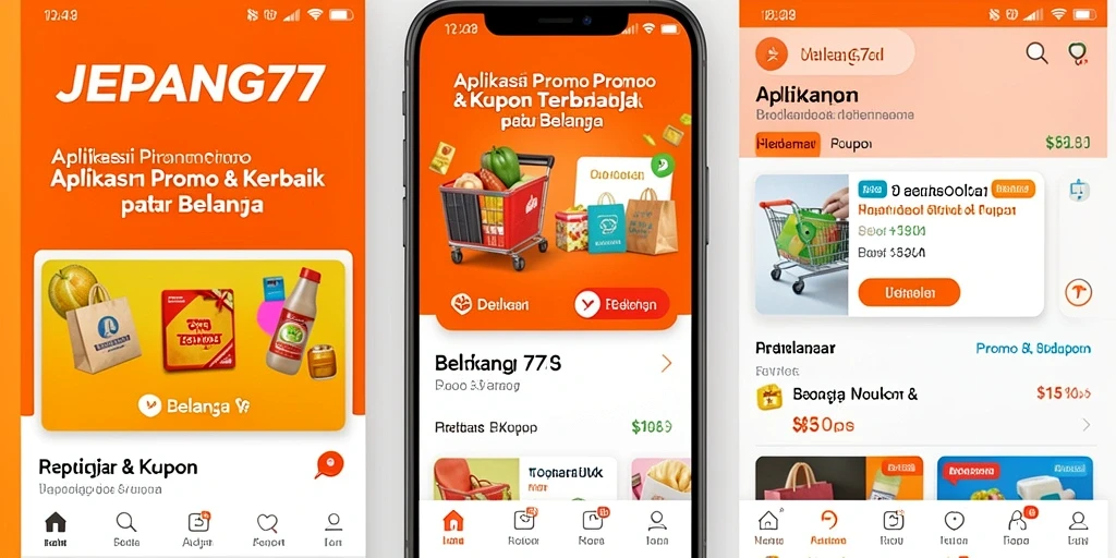 Screenshot aplikasi JEPANG77 menampilkan berbagai promo menarik.