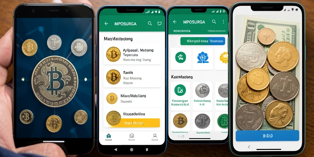 Antarmuka aplikasi MPOSURGA menampilkan informasi kurs mata uang yang jelas.