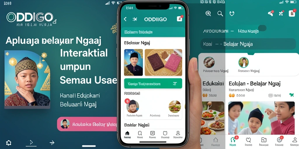 Antarmuka ODDIGO yang interaktif dan mudah digunakan.