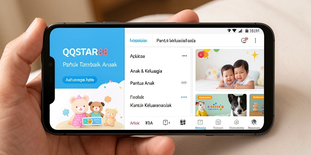 Antarmuka intuitif dari aplikasi Pantau Anak QQSTAR88.