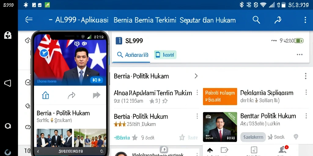Tampilan antarmuka SL999 yang informatif dan mudah dipahami.